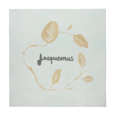 Jacquemus 蓝色 Le Bandeau 围巾 In Print Tree Blue