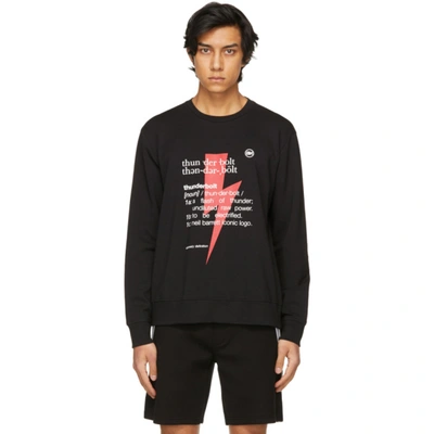 Neil Barrett Black Cotton Blend Sweatshirt