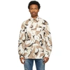 Kenzo Oversize Shirt With Camouflage Print In 02 Off White
