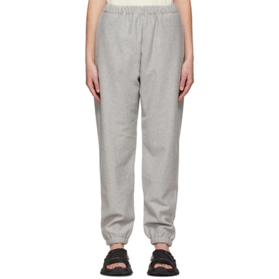 We11 Done Grey Embroidered Logo Patch Jogger Lounge Pants In M Grey