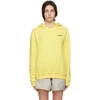 WE11 DONE YELLOW OVERSIZED HOODIE