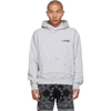 AMIRI GREY ARMY PAINT HOODIE