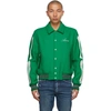 AMIRI AMIRI GREEN BONES VARSITY BOMBER JACKET