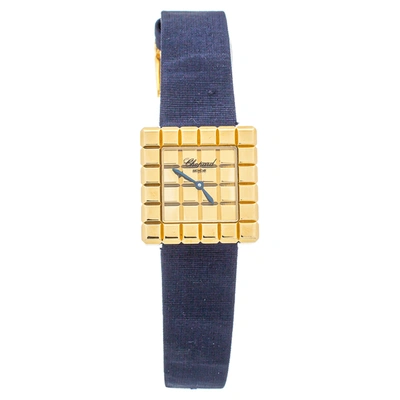 Pre-owned Chopard 18k Yellow Gold Ice Cube By De Grisogono Women's Wristwatch 25mm