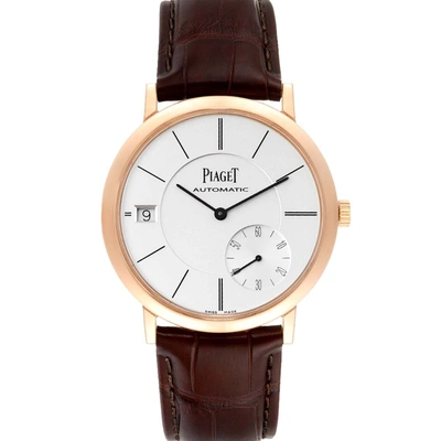 Pre-owned Piaget Silver 18k Rose Gold Altiplano Ultra-thin Automatic Goa38131 Men's Wristwatch 40 Mm