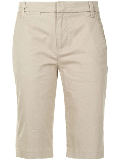 VINCE KNEE-LENGTH CHINO SHORTS