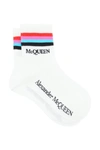 ALEXANDER MCQUEEN ALEXANDER MCQUEEN STRIPED LOGO INTARSIA SOCKS