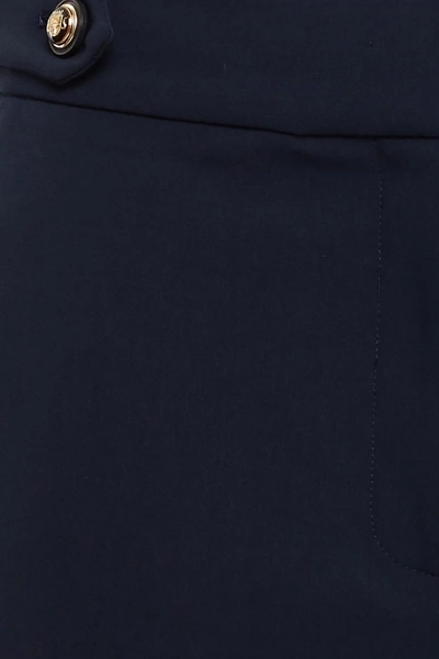 Veronica Beard Gamila Cropped Stretch-crepe Slim-leg Trousers In Navy