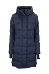 Canada Goose Alliston Packable Mid-length Down Coat In Atlantic Navy