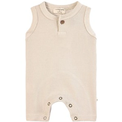 1+ In The Family Babies'  Stone August Romper In Beige
