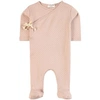 1+ IN THE FAMILY 1+ IN THE FAMILY PINK SONIA FOOTED BABY BODY,21s-016