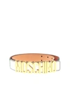 MOSCHINO METAL LOGO MULTICOLOR BELT