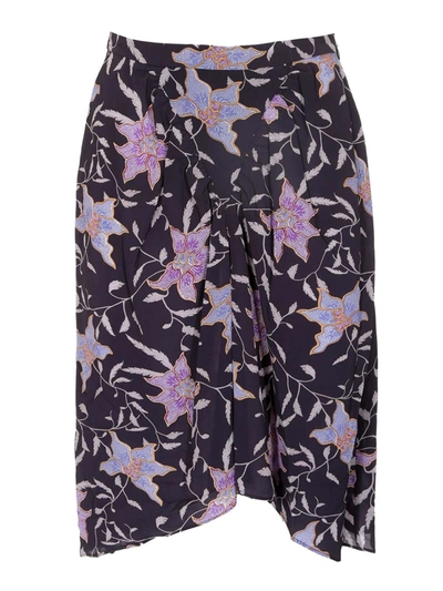 Isabel Marant Étoile Omaly Skirt In Purple And Blue