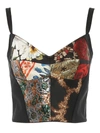 DOLCE & GABBANA MULTI FABRIC CORSET