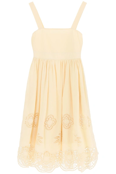 See By Chloé See By Chloe Guipure Dress In Beige