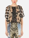 Dolce & Gabbana Polka-dot Silk Organza Blouse