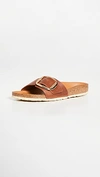 Birkenstock Madrid Big Buckle Flip Flop In Brown