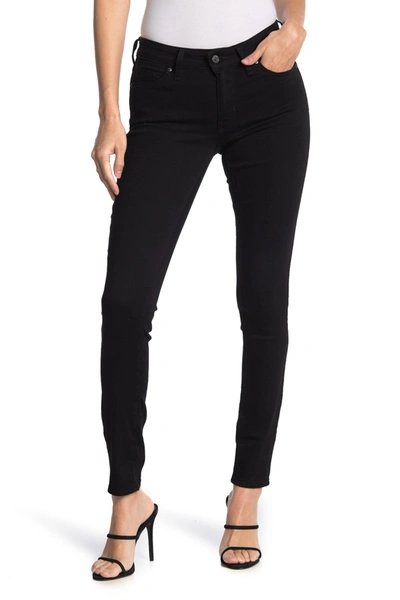 Levi's Women's 711 Stretchy Skinny Jeans In Long Length In Soft Black