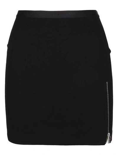Alyx Front-zip Mini Skirt In Black