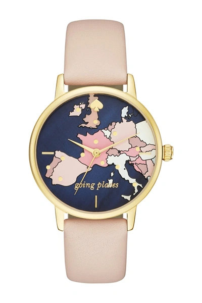 Kate Spade Metro Leather Strap Watch, 35mm