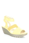 Fly London Yode Wedge Sandal In 003 Bumblebee Cupido