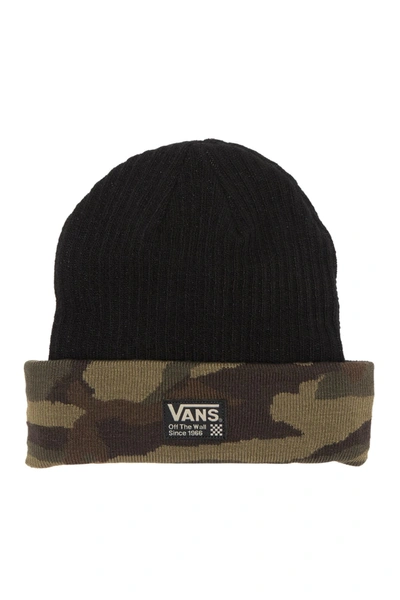 Vans Camo Combo Beanie In Image Navy Twist