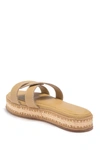 Kaanas Oia Infinity Leather Espadrille Flatform Sandal In Snd