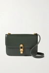 Saint Laurent Le Carré Leather Shoulder Bag In Dark Green