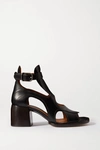 Chloé Women's Gaile Cutout Open Toe Ankle Boots In Black