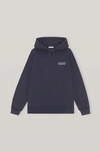 Ganni Oversized Hooded Sweatshirt Sky Captain Size S/m