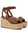 VALENTINO GARAVANI VLOGO ESPADRILLE WEDGES,P00540817