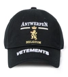 VETEMENTS ANTWERP LOGO COTTON BASEBALL CAP,P00541530
