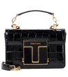 TOM FORD 001 SMALL LEATHER SHOULDER BAG,P00542220