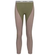 Palm Angels High-rise Stretch-jersey Leggings In Multicoloured