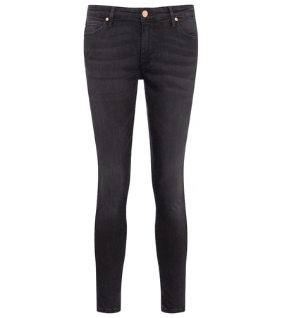 Ag Legging Ankle Mid-rise Skinny Jeans In Black