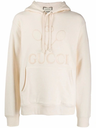 Gucci Men's  White Cotton Sweatshirt