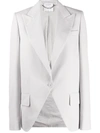 Stella Mccartney Linday Blazer In Grey Wool In Grey