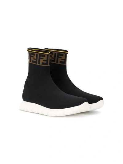 Fendi Unisex Trainers In Black