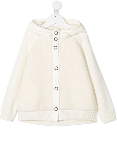 Moncler Maglia Tricot Cardigan In White