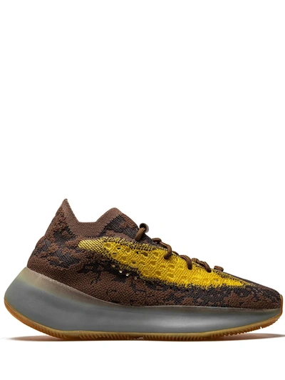 Adidas Originals Yeezy Boost 380 Reflective "lmnte" Sneakers In Brown