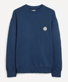 NUDIE JEANS LUKAS ROUND LOGO SWEATER,000723915