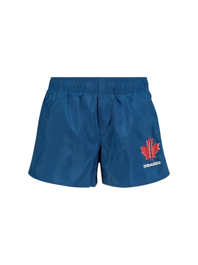 Dsquared2 Kids Swim Shorts For Boys In Slate Blue