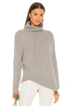 Allsaints Womens Sage Green Lock Roll-neck Wool-blend Jumper Xs In Sage Green