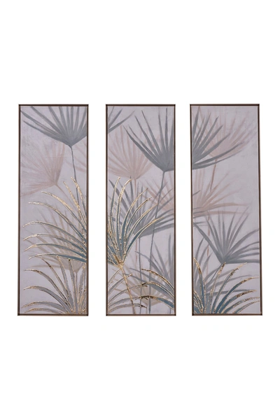 Willow Row Brown Polystone Traditional Floral Wall Art