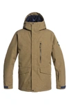 Quiksilver Men's Mission Solid Outerwear Jacket In Military Olive