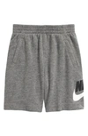 Nike Sportswear Club Fleece Big Kids' Shorts In Carbon Heather