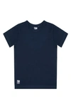Tom & Teddy Little Boy's & Boy's Short Sleeve Rashguard In Deep Blue