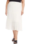 Karen Kane Tiered Midi Skirt In Blk
