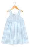 Petite Plume Girls' Charlotte Gingham Nightgown - Baby, Little Kid, Big Kid In Blue