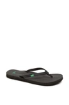 Sanuk Yoga Spree 4 Flip Flop In Black
